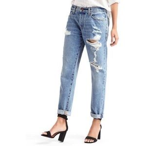 Gap Distressed Boyfriend Jeans
